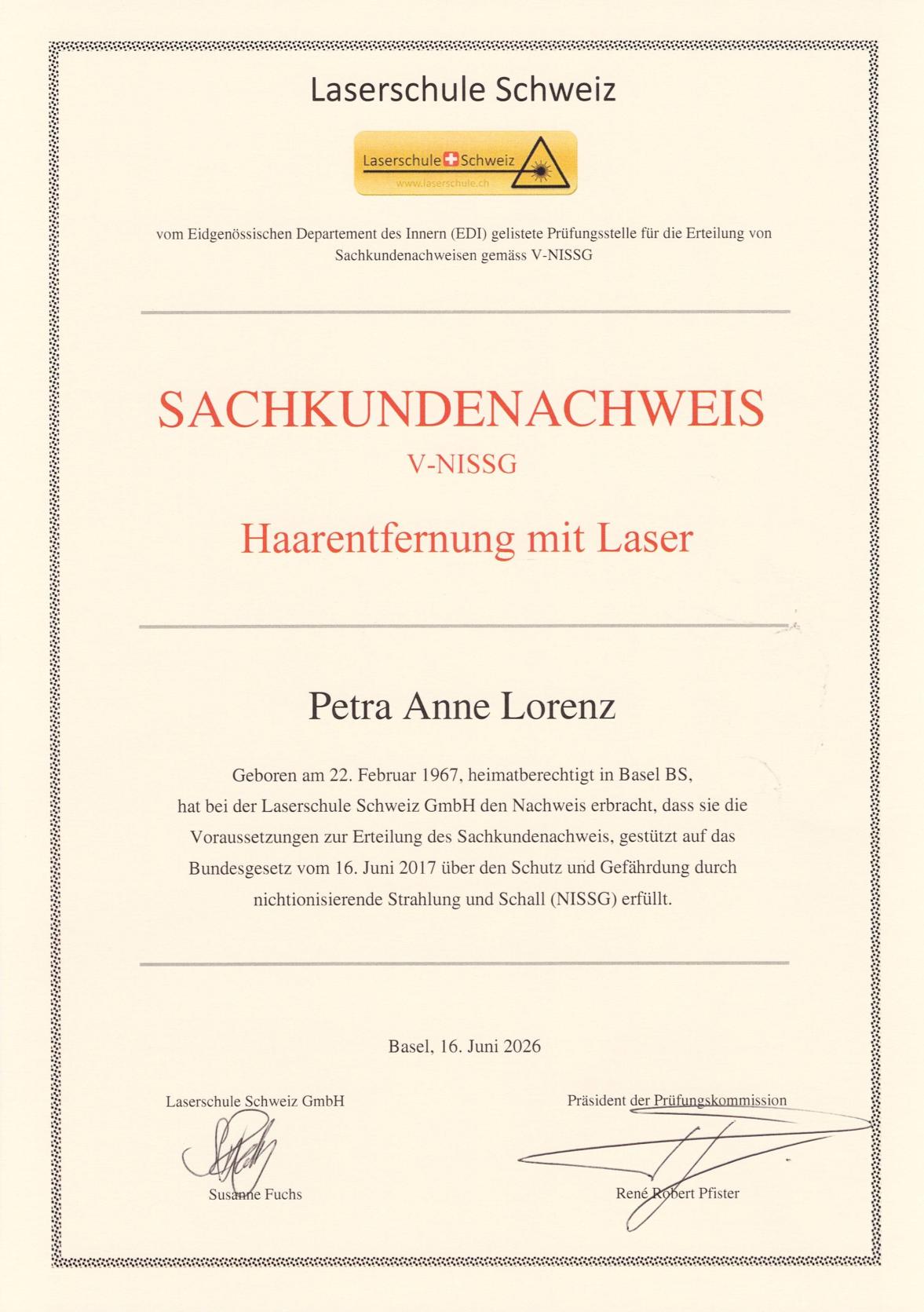 Sachkundenachweis Haarentfernung